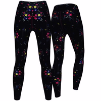 Ladies Poppy Night Floral Sport Ladies Poppy Night Floral Ladies Sport Leggings – High-Performance Yoga, Training & Dance Leggings with UV Protection | Stylish & Functional Fashion for Active Women