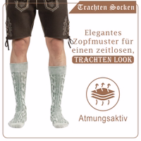 2nd-365-GW200-Trachten-Socken--Bayerische-Trachtensocken-fuer-das-Oktoberfest--Authentische-Bayerische-Stricksocken--Zopfmuster-Trachtensocken--Rustikale-Bayerische-Baumwollsocken--Kurze-_3.jpg