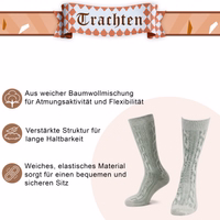 3rd-365-GW200-Trachten-Socken--Bayerische-Trachtensocken-fuer-das-Oktoberfest--Authentische-Bayerische-Stricksocken--Zopfmuster-Trachtensocken--Rustikale-Bayerische-Baumwollsocken--Kurze-_3.jpg