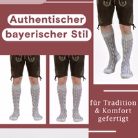 4th-365-GW200-Trachten-Socken--Bayerische-Trachtensocken-fuer-das-Oktoberfest--Authentische-Bayerische-Stricksocken--Zopfmuster-Trachtensocken--Rustikale-Bayerische-Baumwollsocken--Kurze-_4.jpg