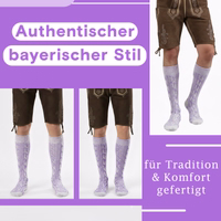 4th-365-GW200-Trachten-Socken--Bayerische-Trachtensocken-fuer-das-Oktoberfest--Authentische-Bayerische-Stricksocken--Zopfmuster-Trachtensocken--Rustikale-Bayerische-Baumwollsocken--Kurze-_6.jpg