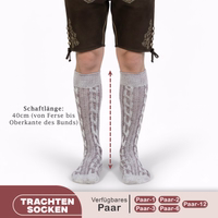 First-365-GW200-Trachten-Socken--Bayerische-Trachtensocken-fuer-das-Oktoberfest--Authentische-Bayerische-Stricksocken--Zopfmuster-Trachtensocken--Rustikale-Bayerische-Baumwollsocken--Kurz_4.jpg