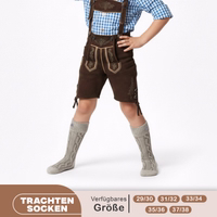 1st-585-Kids2-meliert-Edelweis-Trachten-Kindersocken-aus-Bayern--Trachtensocken-fuer-Kinder-aus-Deutschland--Kinder-Oktoberfestsocken-in-Grau-Melange--weiche-Baumwoll-Kindersocken--Trachten.jpg