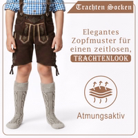 2nd-585-Kids2-meliert-Edelweis-Trachten-Kindersocken-aus-Bayern--Trachtensocken-fuer-Kinder-aus-Deutschland--Kinder-Oktoberfestsocken-in-Grau-Melange--weiche-Baumwoll-Kindersocken--Trachten.jpg