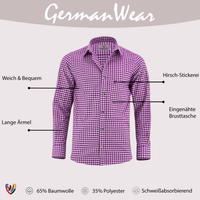 1911-GW120X-Info-Graphic-Text-lila-592-GW1210-Bayerisches-Traditionshemd--Lederhosenhemd--Trachtenhemd--lila-kariertes-Hemd--Maenner-Bayerisches-Hemd--Oktoberfesthemd--langaermliges-Hemd--K.jpg