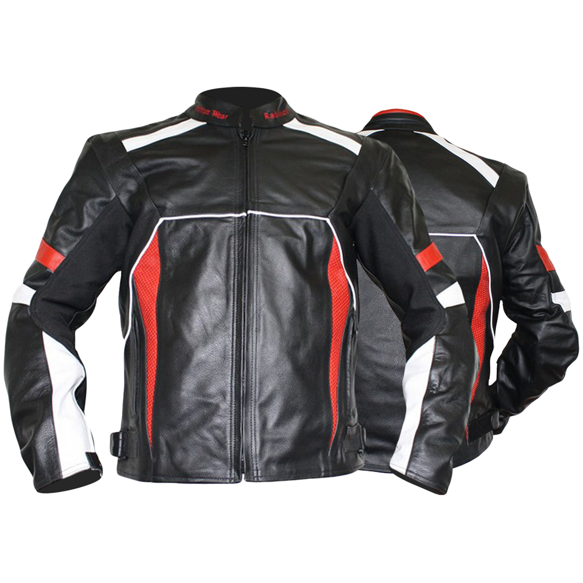 Cowhide Combi Leather Motorcycle Jacket | German Wear Shop