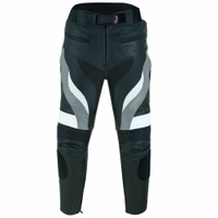 Vorderansicht Cordura-Motorradhosen. Wasserabweisende Taffeta-Schicht, 3M Scotchlite-Reflektoren und Oberschenkeltaschen für Komfort. Fahren Sie mit Vertrauen – Qualität von German Wear! #MotorradBekleidung #RidingGear #Biker Online kaufen