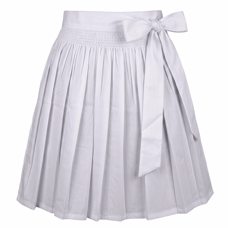 Dirndlschürze Trachtenschürze für Mini Dirndl Dirndel Weiss