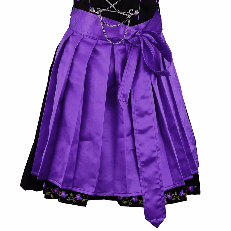 Dirndlschürze Dirndel Trachtenschürze aus Polyester glänzend