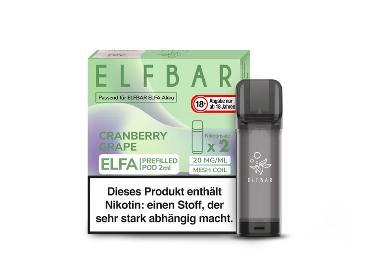 Cranberry Grape | 2 x ELFA Pod | Elfbar