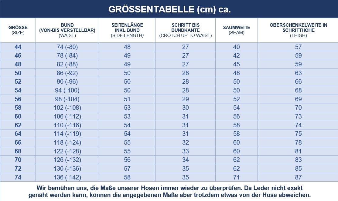 Speckige lederhose kurze