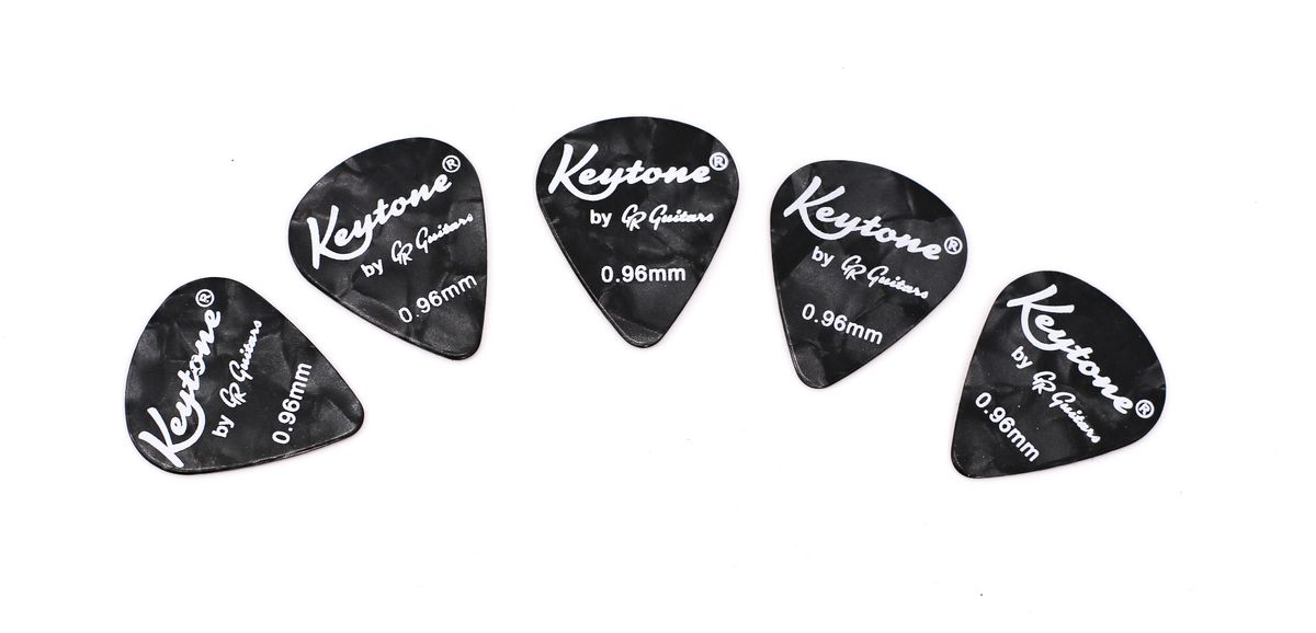 Zuverlässige 100 Stck. Zelluloid-Gitarren-Plektren 0 75 Mm