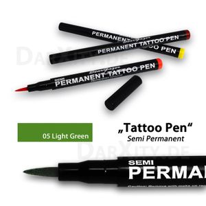 Semi Permanent Tattoo Pen № 05 - Light Green (hellgrün) Semi Permanent Tattoo Pen № 05 - Light Green (hellgrün)