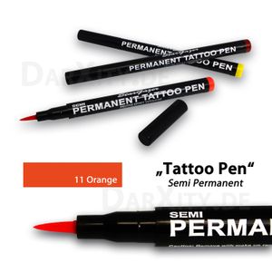 Semi Permanent Tattoo Pen № 11 - Orange Semi Permanent Tattoo Pen № 11 - Orange