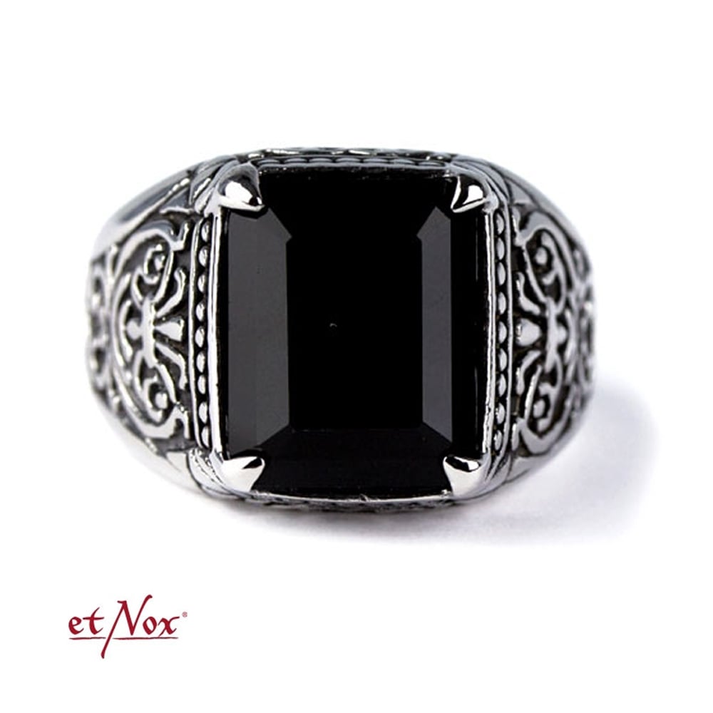 Black Ornament Ring