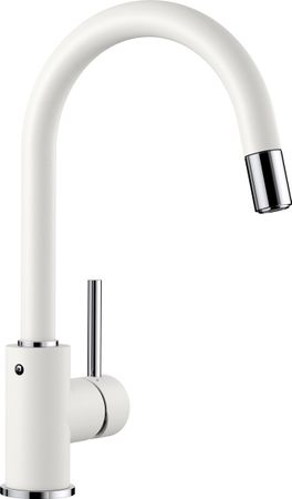 BLANCO MIDA-S kitchen tap brass SILGRANIT-Look white | W
