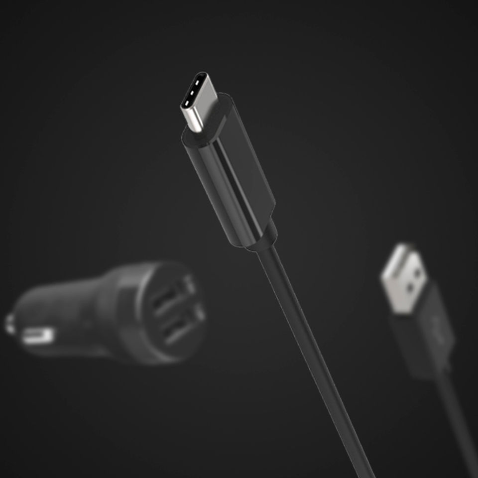 USB-C to USB-A Cable Black