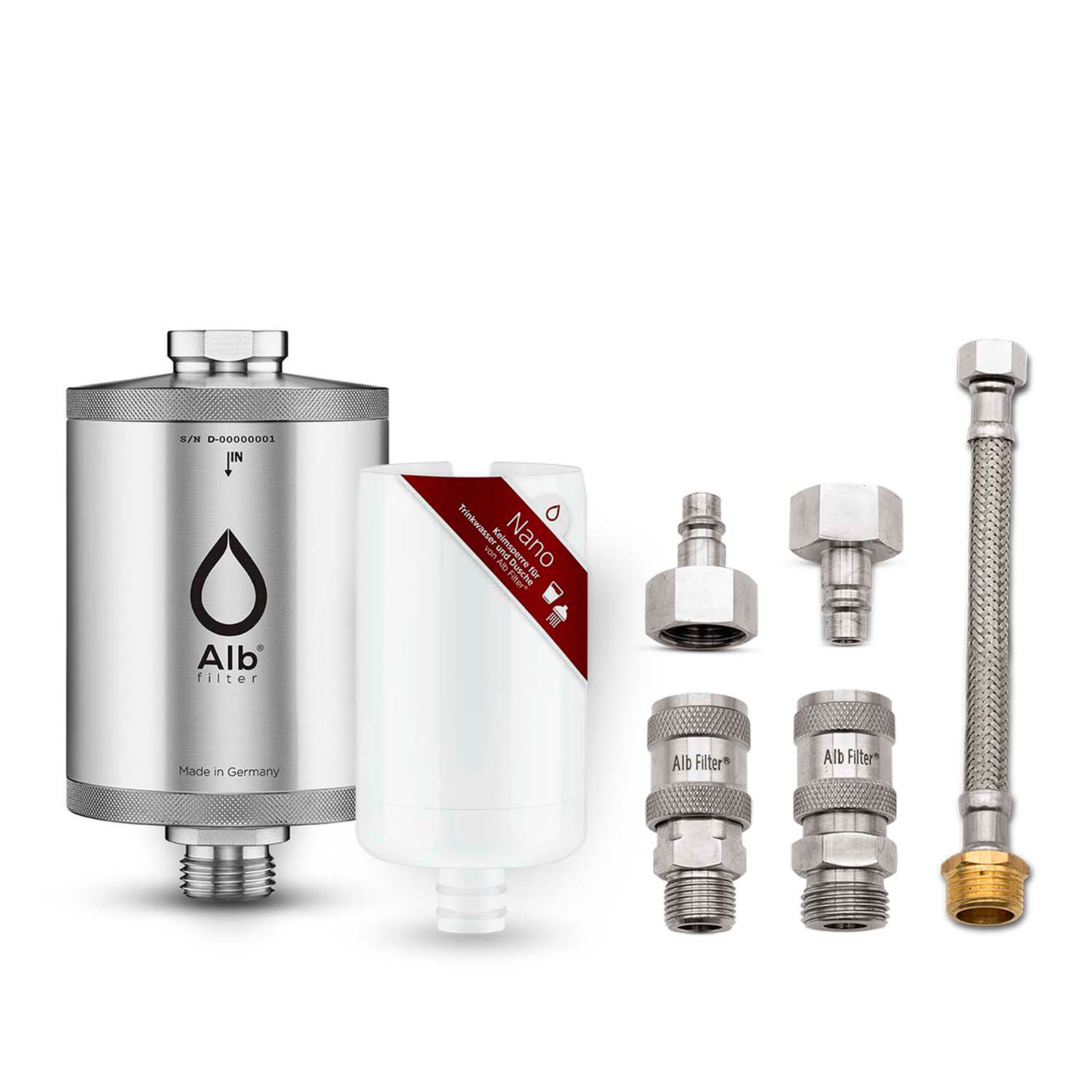 Alb Filter® Active drinking water filter complete set under the table