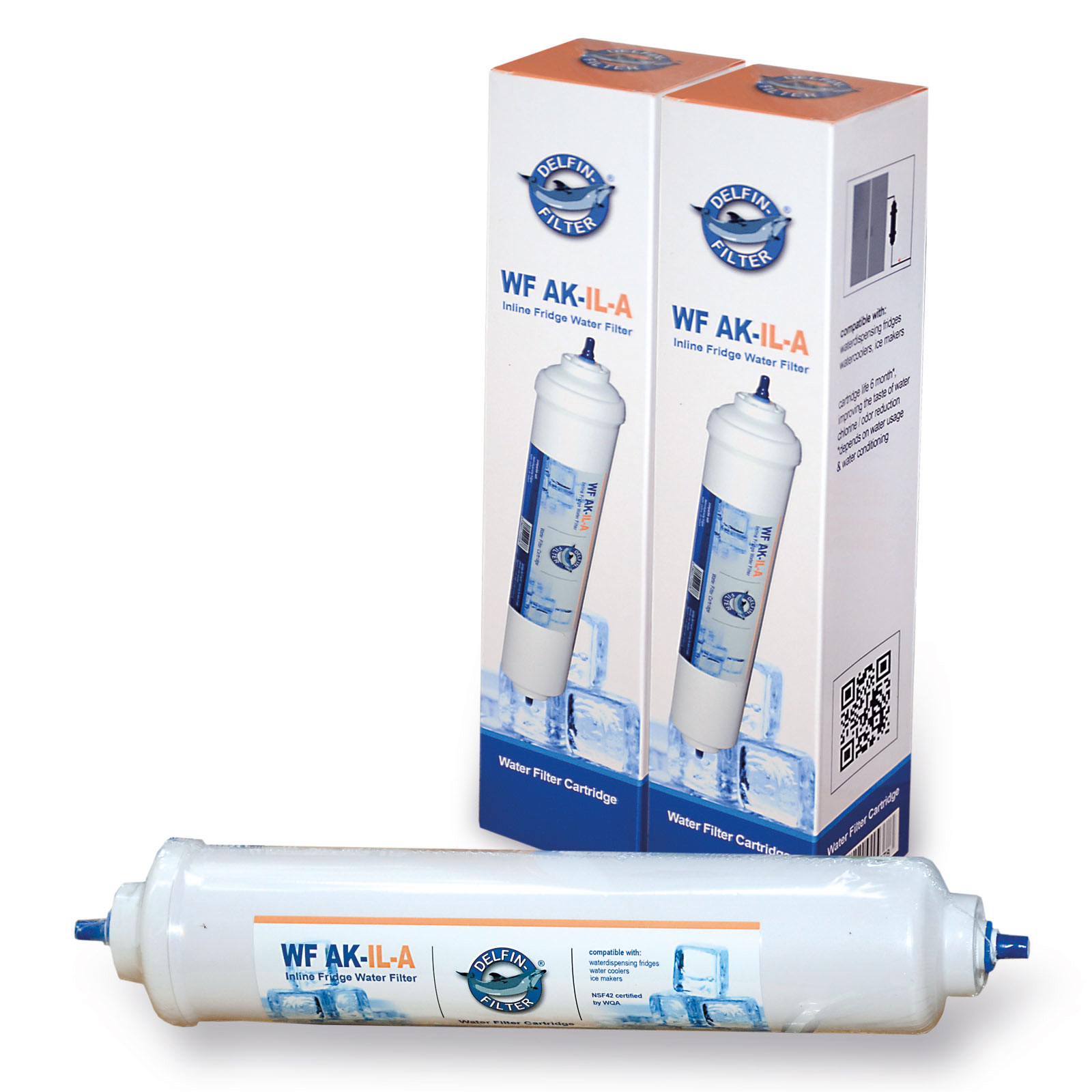 2 Inline Fridge Water Filter External compatible with all Fridges