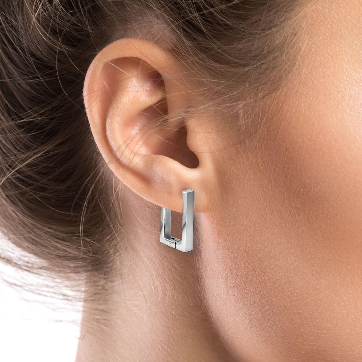 SMJEL Pendientes Geométricos De Acero Inoxidable Para Hombre Y Mujer Joyer A De Moda De