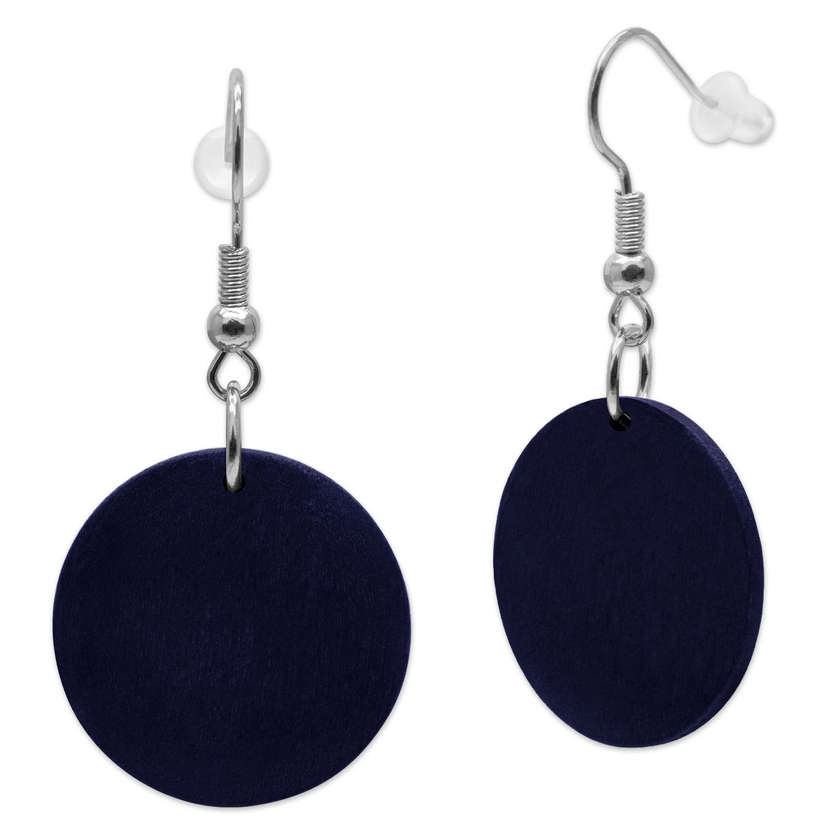 Soul-Cats Orecchini Cerchio In Legno Nero – Pendenti Etnici Boho – Diametro 50 Mm – Gioielli Naturali Per Donne