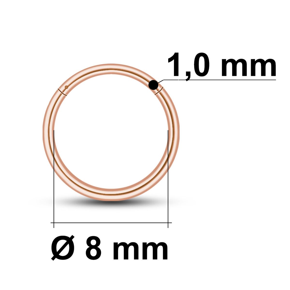 Gioielli Del Setto, Piercing Del Setto In Acciaio Chirurgico, Anello Al - Foto 7