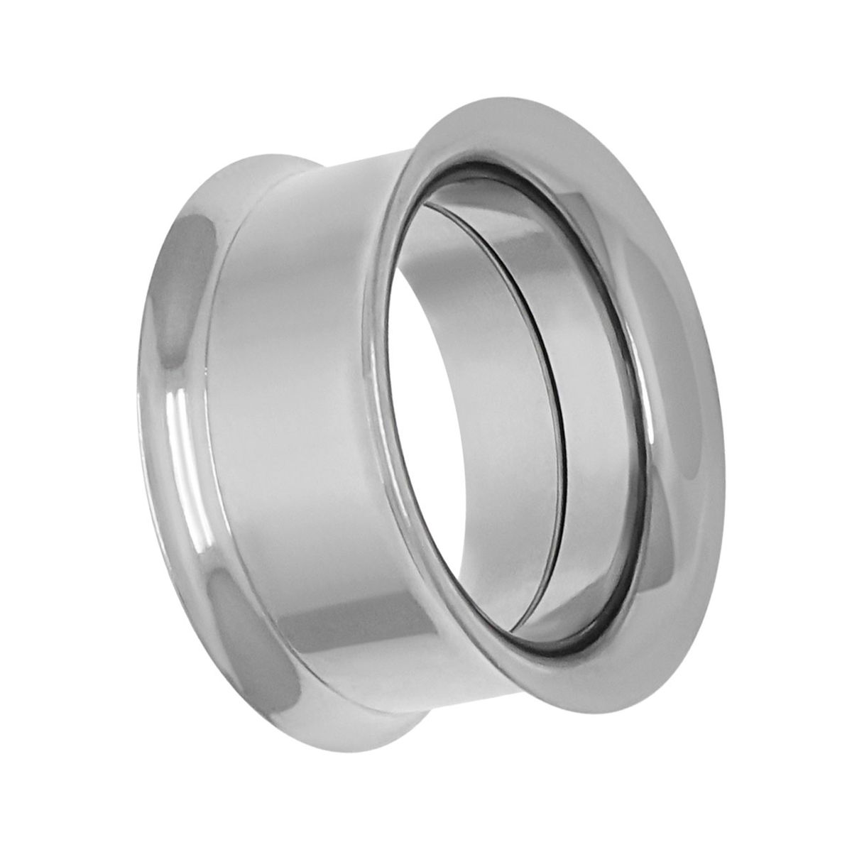 316L Surgical Steel Single Flared Flesh Tunnel With O-ring - Voodoo - Foto 11