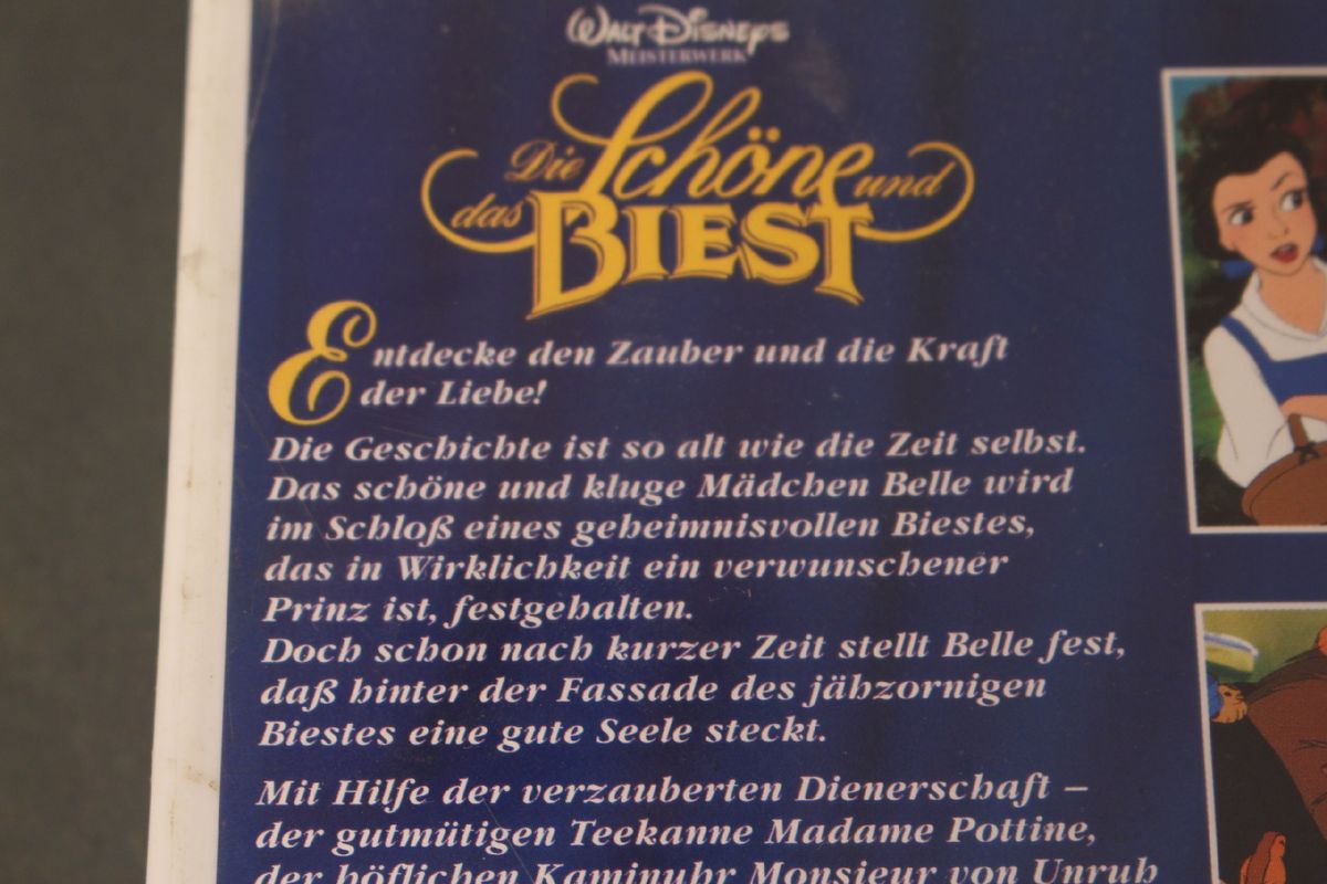 VHS Cassette la Belle et la Bête Walt Disney ChefD Vidéo eBay