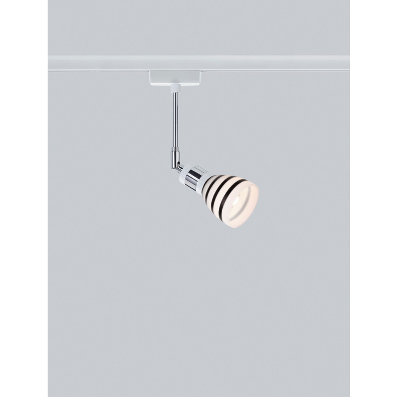 Lichtquelle URail Weiß/Opal/Schwarz 1x42W | Paulmann Schienensystem Light&Easy Titurel 230V Mili G9 Spot Metall/Glas