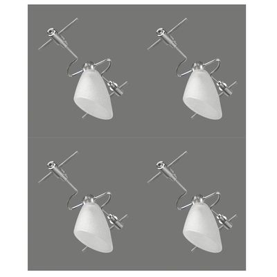Paulmann Halogen Seilspot 4er Set Chrom Glas weiß satiniert 