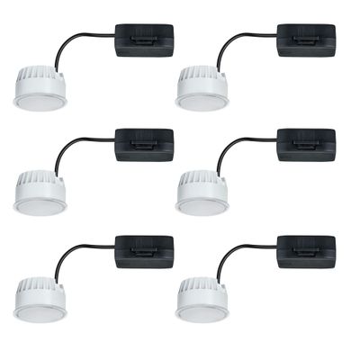 6er Set Paulmann LED Modul Nova Coin 6W 51mm 3-Stufen dimmbar  