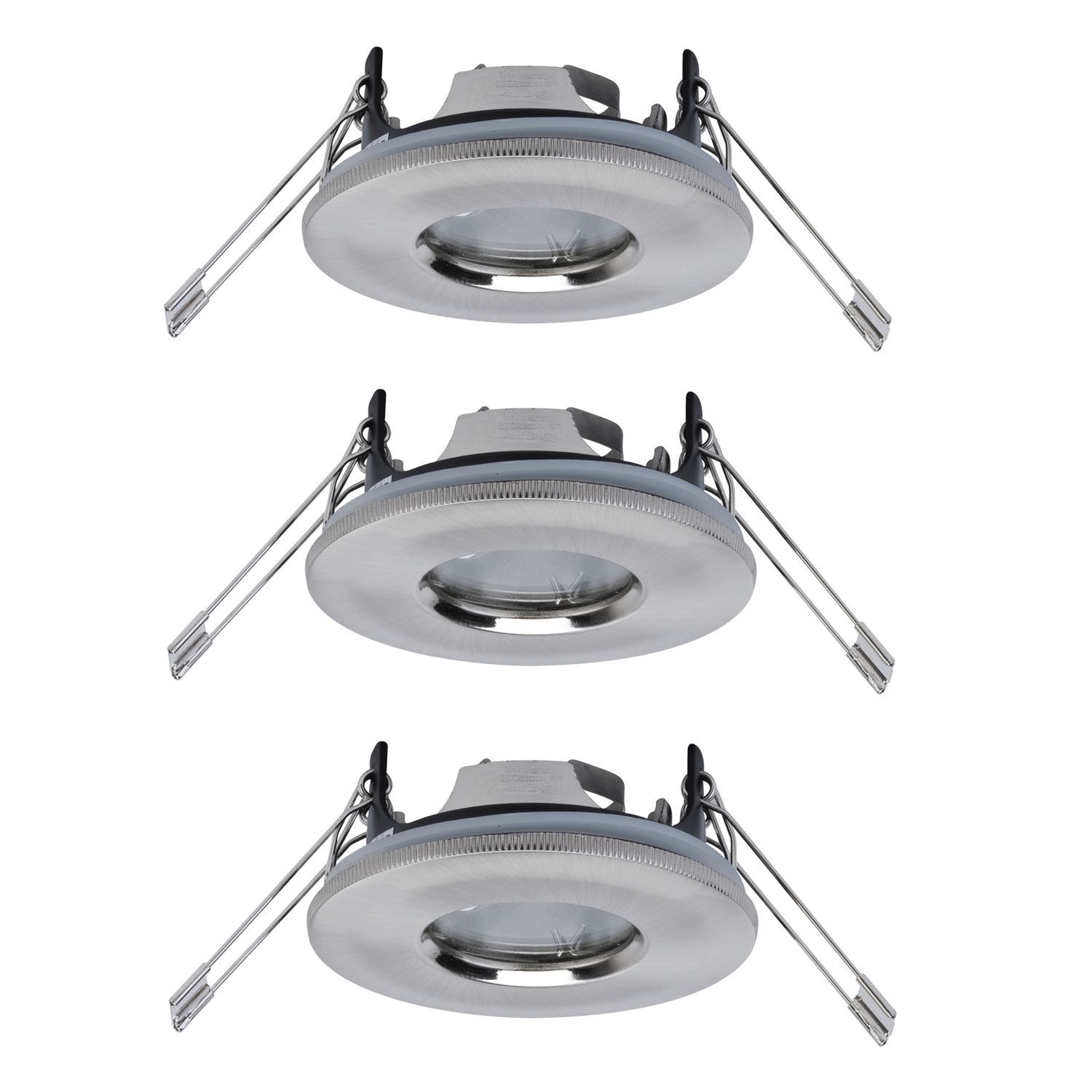 Paulmann 2easy Premium Einbauleuchten 3er Spot-Set starr IP65 51mm 