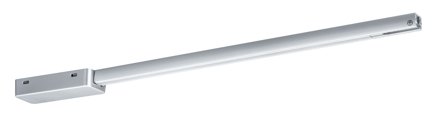Paulmann URail Schienensystem Light&Easy Kürzbare Endeinspeisung 50cm Chrom  matt Metall | Lichtquelle Mili