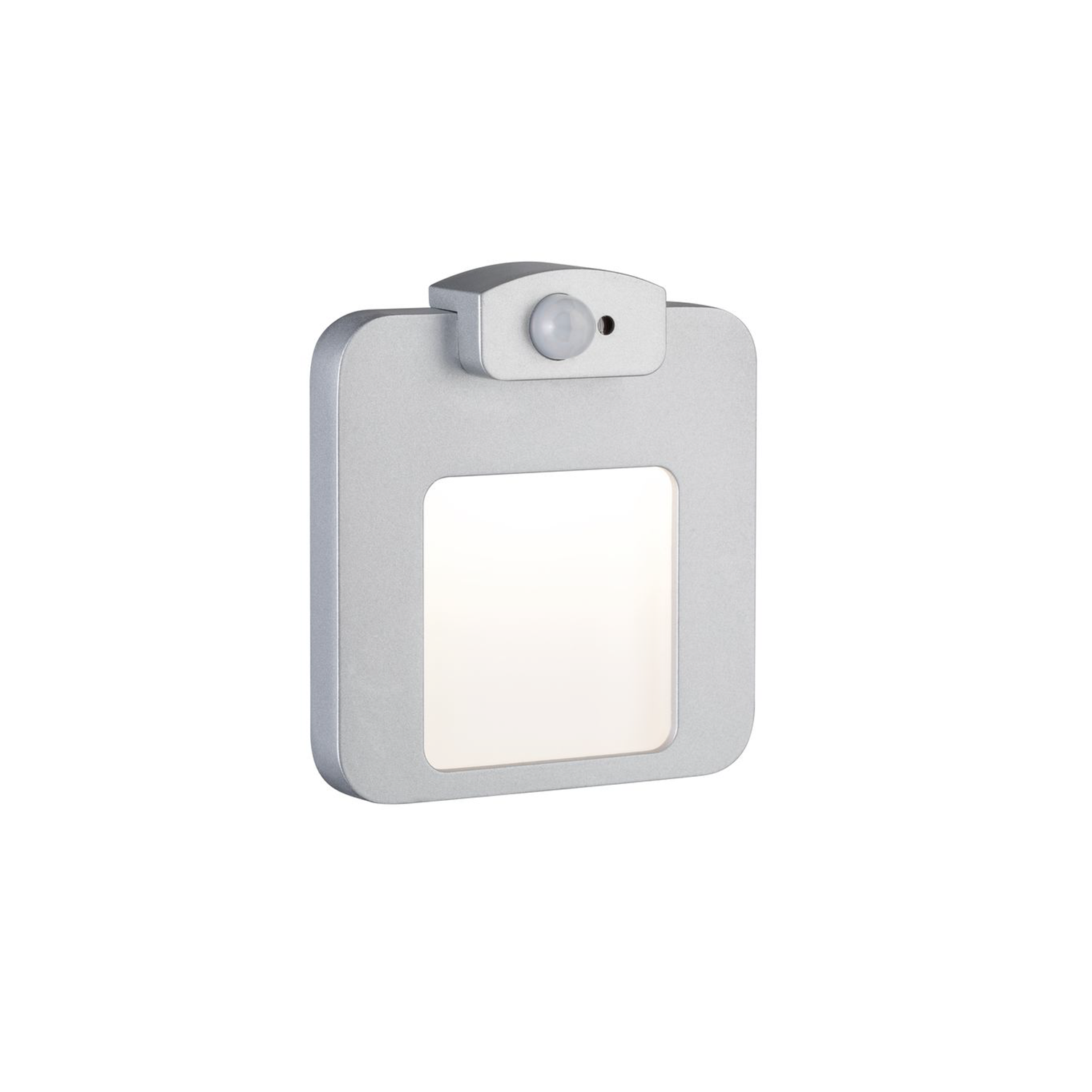 986.86 Paulmann Wand EBL LED 1W 230V/AC 3000K eckig Bewegungsmelder Alu