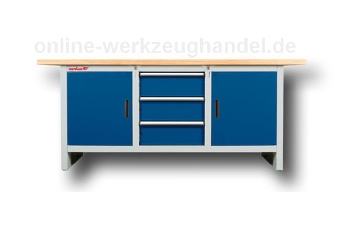 CAROLUS GEDORE Werkbank 2 m, blau-anthrazit 2023.4201 |  Online-Werkzeughandel.de Der Onlineshop für Werkzeuge, Industriebedarf,  Verbrauchsmaterial