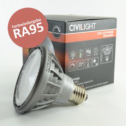 LED Birne E27 PAR30 13W dimmbar Neutralweiss 750lm 40° Ra95