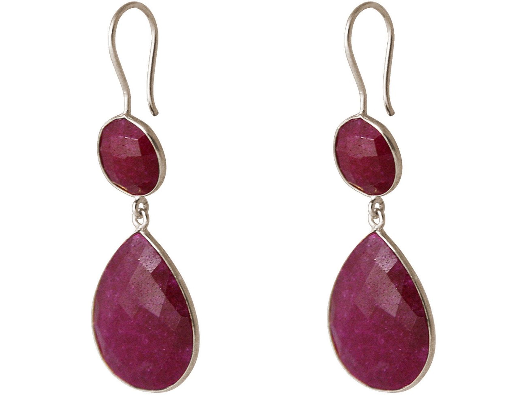 Gemshine - Damen - Ohrringe - 925 Silber - Rubin - Rot - CANDY - Tropfen -  6 cm | Gemshine Schmuck - Fine Jewelry - Shop kaufen