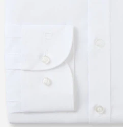 OLYMP Level Five Comfort Stretch Body fit 6090/69/00 extra langer Arm 69 cm weiß detail Ärmelabschuß