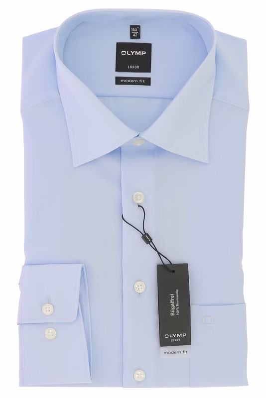 OLYMP Luxor - modern fit Hemd hellblau 0300/64/15 langarm 