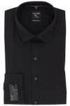 OLYMP No. 6 Six super slim Langarmhemd schwarz, einfarbig