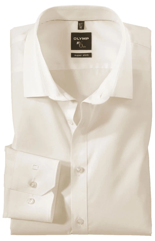 OLYMP No. 6 Six super slim Hemd 0466/64/20 langarm creme