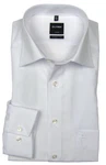 OLYMP Luxor Modern Fit Herrenhemd in Weiß, Langarm, einfarbig – bügelfrei, aus 100 % Baumwolle, ideal für Business & Freizeit.