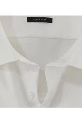 OLYMP No. 6 Six super slim Langarmhemd mit Strucktur creme , einfarbig OLYMP No. 6 Six super slim Langarmhemd mit Strucktur creme , einfarbig
