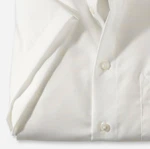 OLYMP Luxor - modern fit Herrenhemd Kurzarm | Creme | detail