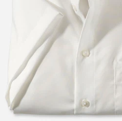 OLYMP Luxor - modern fit Herrenhemd Kurzarm | Creme | detail OLYMP Luxor - modern fit Herrenhemd Kurzarm | Creme | detail