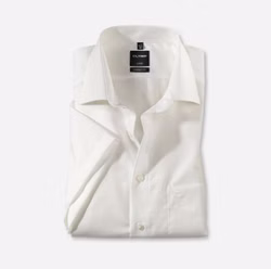 OLYMP Luxor - modern fit Herrenhemd Kurzarm | Creme OLYMP Luxor - modern fit Herrenhemd Kurzarm | Creme