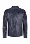 Lederjacke Milestone MS-Romano dunkelblau Rücken Lederjacke Milestone MS-Romano dunkelblau Rücken