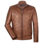 Herren Lederjacke Milestone Lucano Frontansicht