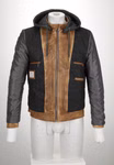 Lederjacke MSMorrison Farbe Cognac Lederjacke MSMorrison Farbe Cognac Frontansicht gewendet