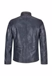 Milestone Lederjacke MSEdward Blau Rückansicht